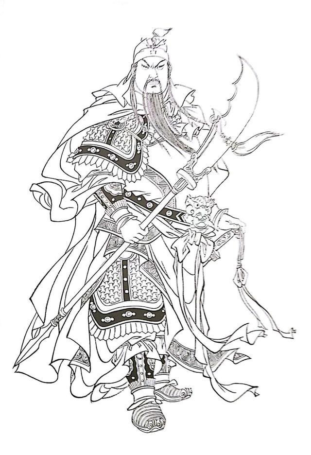 人物工笔白描线稿男青年,工笔白描人物图谱