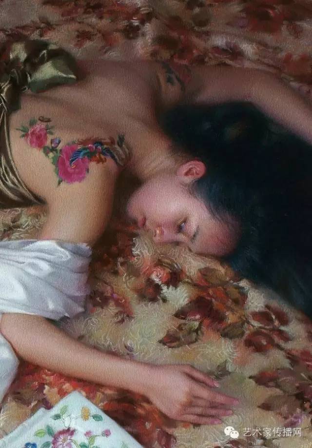 王剑的绘画作品欣赏,画家王剑粉笔画作品欣赏