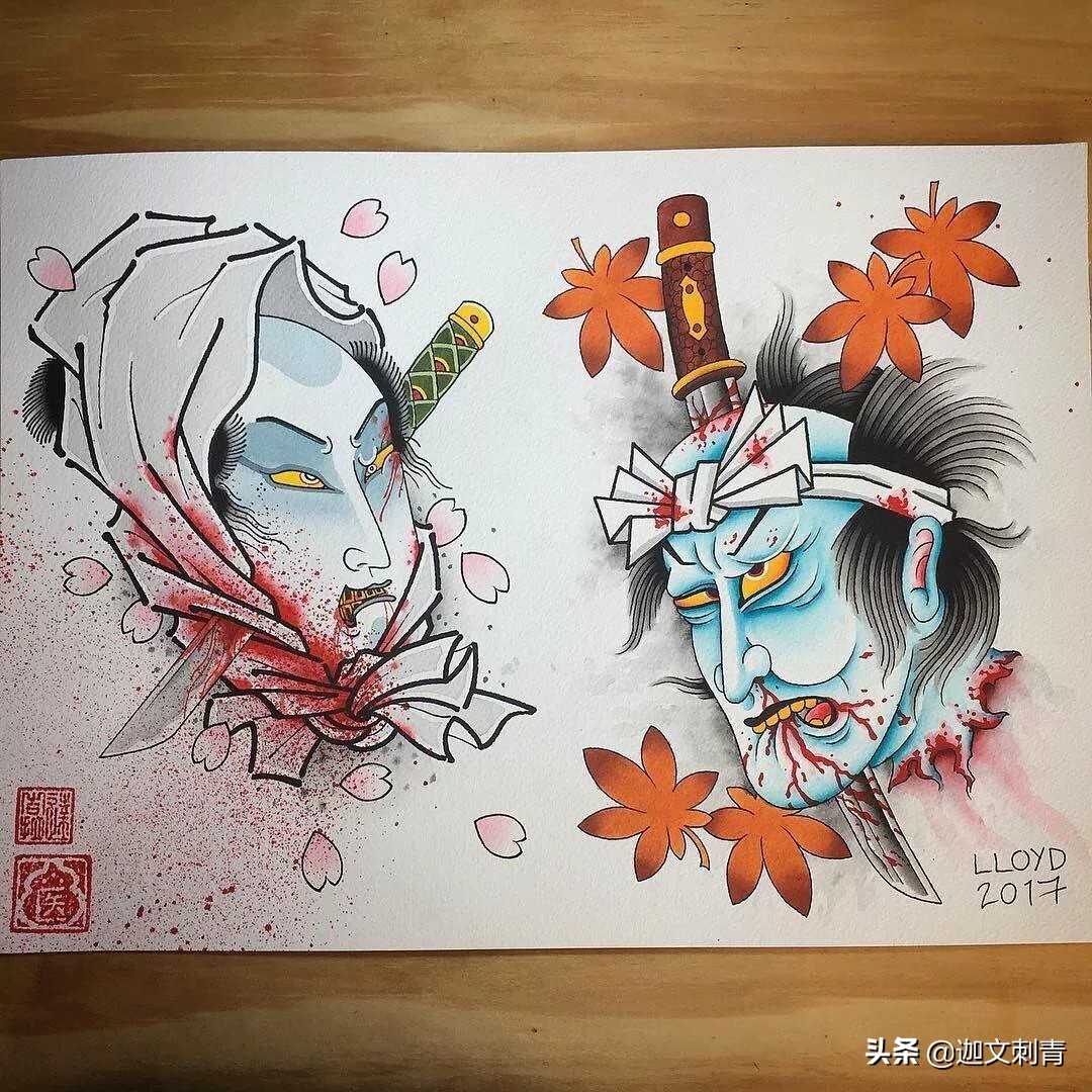 日式纹身各种图案的寓意,生首纹身日式寓意