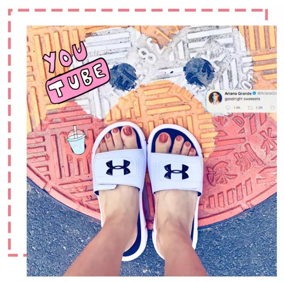 球袜拖鞋穿搭,夏季配拖鞋穿的潮款袜子