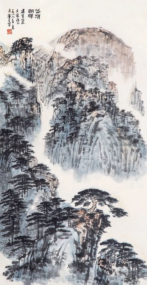 陈良宗山水画作品欣赏,陈家振山水画作品欣赏