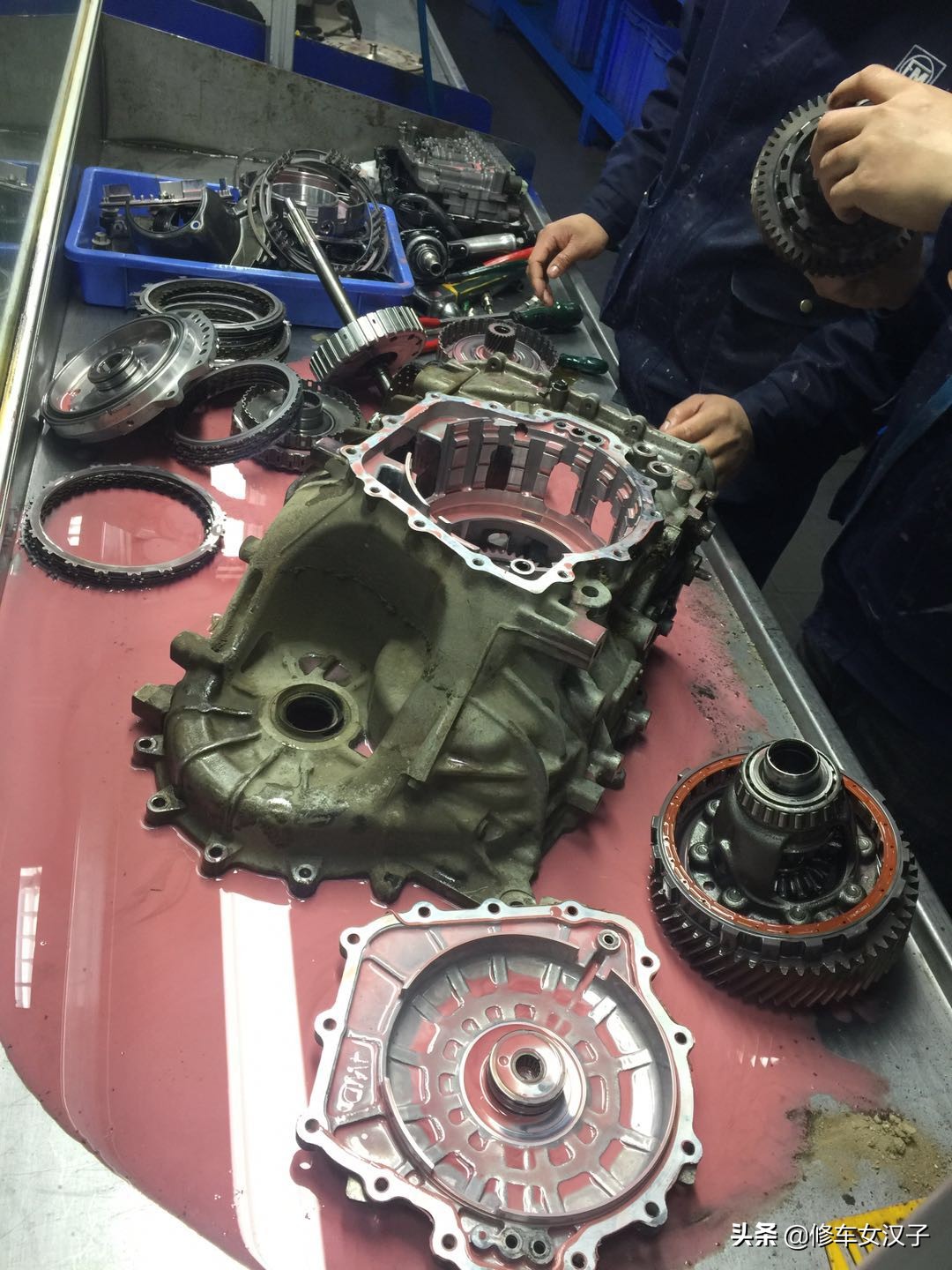 长城变速箱双离合维修,长城变速箱进水