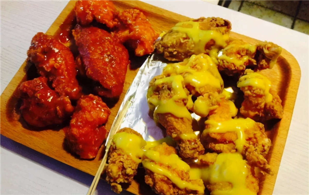 中式炸鸡和韩国炸鸡对比,测评三种韩国炸鸡