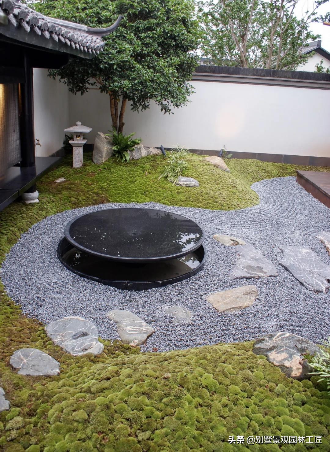 松江区禅意日式庭院设计,日式禅意园林小景观