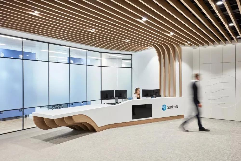 办公室装修前台效果图,工厂办公室前台装修效果图