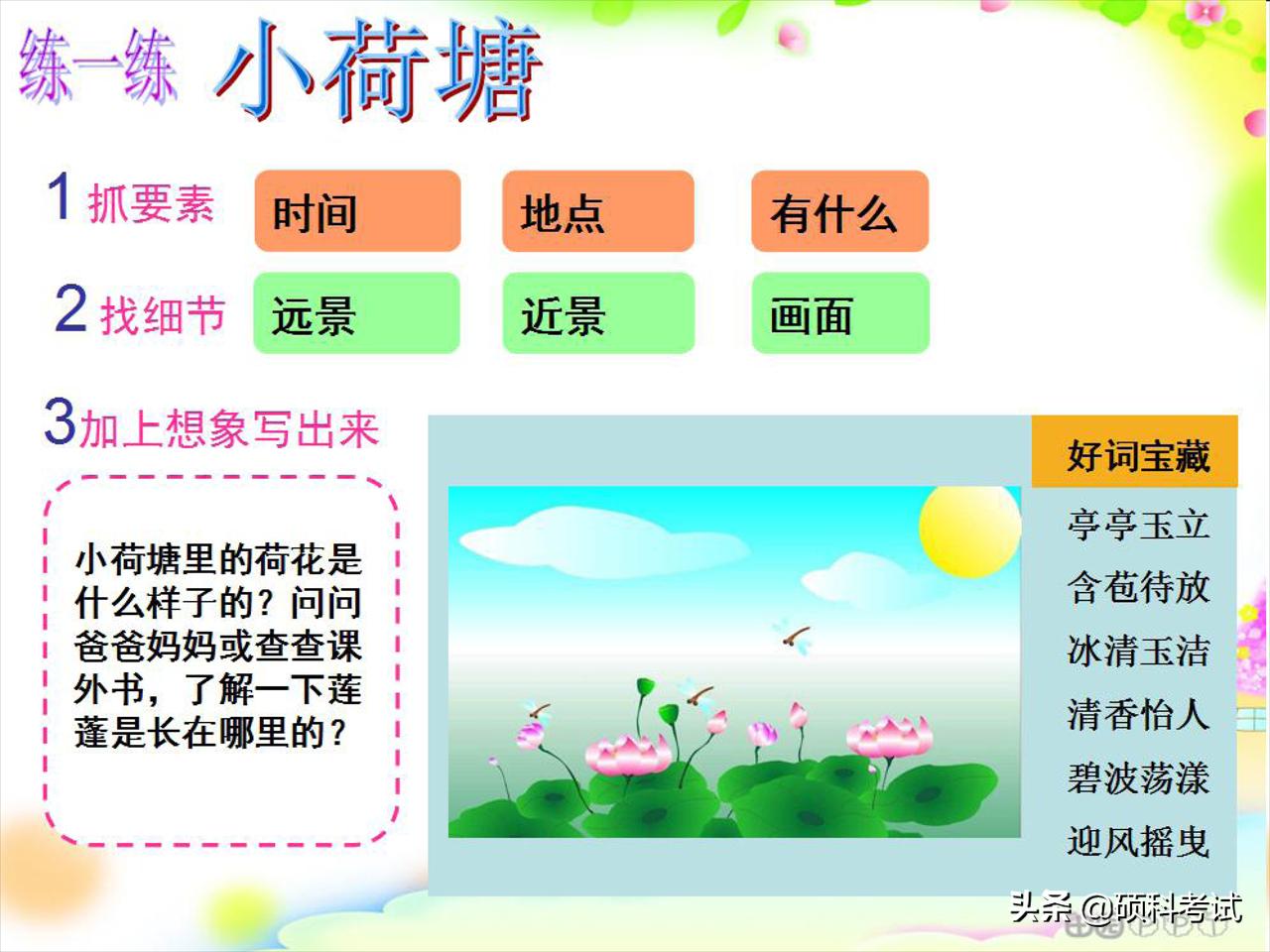 一二年级语文看图写话专项练习:20个详细教程+练习范文,可*载下**