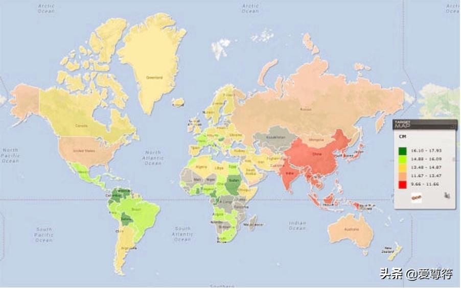 几张有趣的世界地图统计