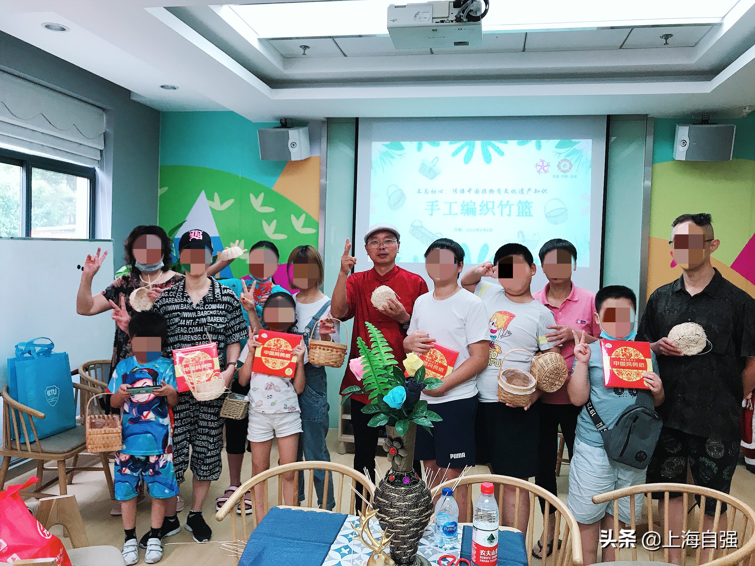 「徐汇」孩子眼中的艺术世界——竹篮编织