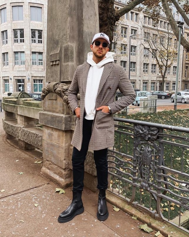 高筒切尔西靴男搭配高级感,高个子高筒切尔西靴推荐