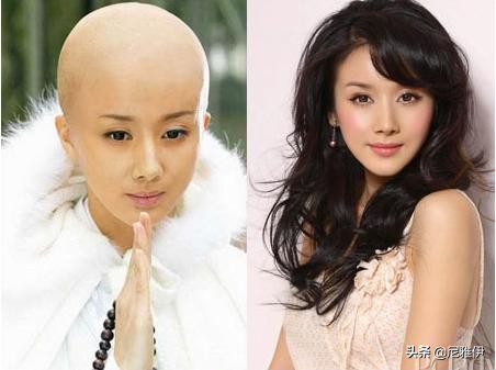 女明星光头的照片,女星光头形象盘点