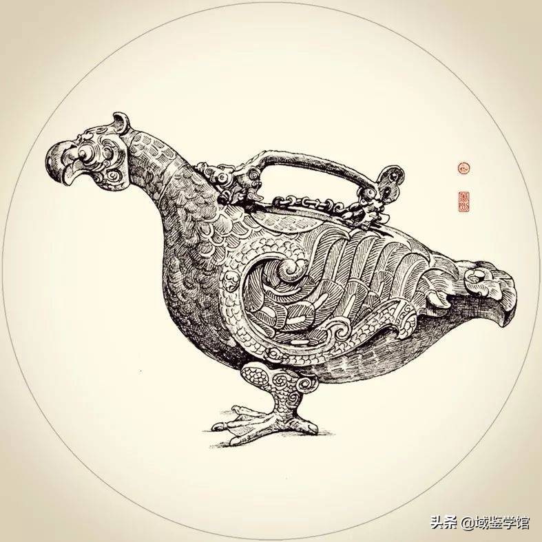 另类钢笔手绘,钢笔速写古建风景