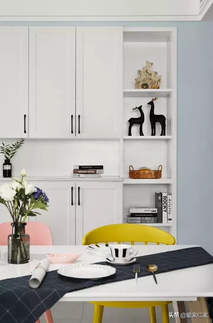 127平北欧三居室轻松惬意浪漫优雅,140平四房朝南北欧简约风格