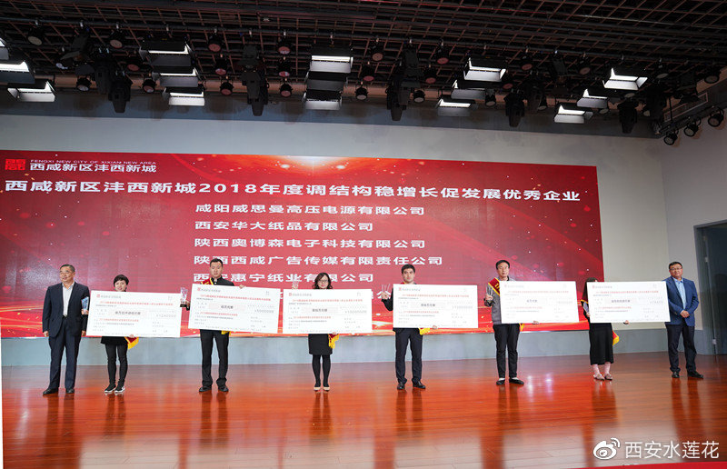 沣西新城入区企业表彰大会现场兑现3900余万元奖金助力企业发展