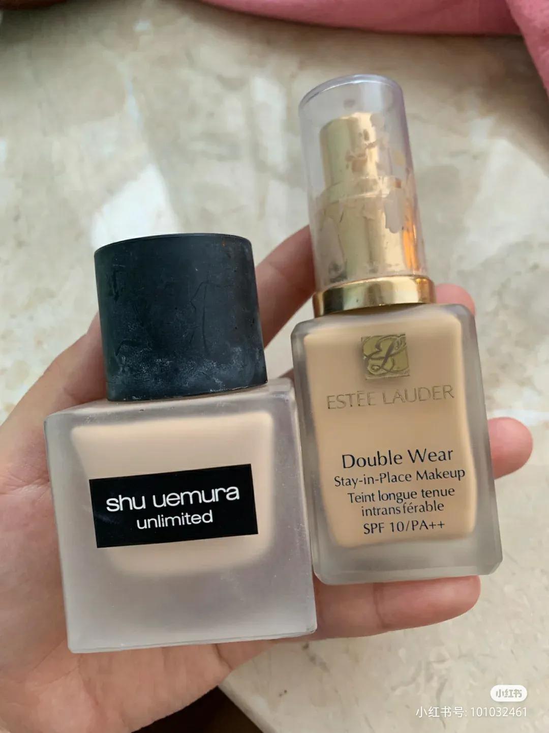 粉底液植村秀小方瓶遮瑕,植村秀小方瓶和dw粉底液测评