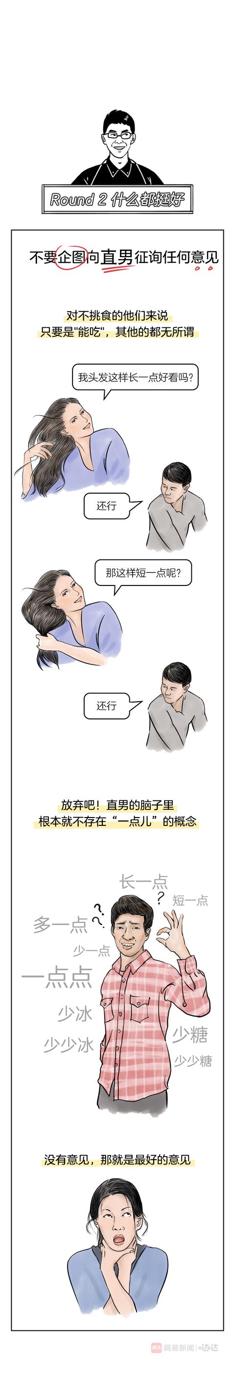 钢铁直男不为人知的想法漫画,钢铁直男难交到女朋友的漫画