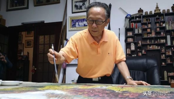 豪情！这位从内江走出去的画家，将中国彩墨画推向世界！