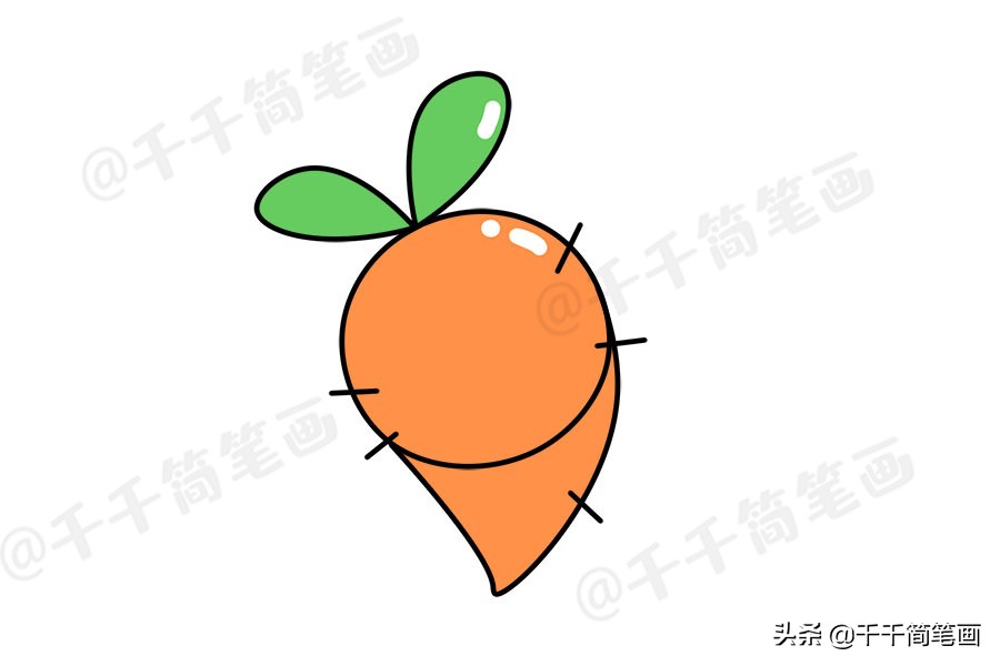 幼儿儿童简笔画教程,动物儿歌简笔画一年级