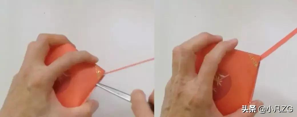 用红包做剪纸窗花灯笼,元旦灯笼红包手工