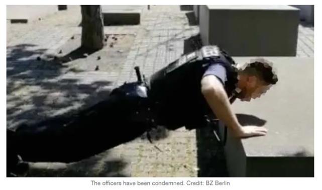 “低俗趣味”！德国警员在犹太人大*杀屠**纪念碑上做俯卧撑，警察局长道歉