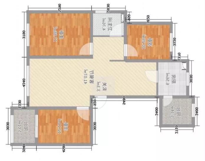 92平方米两室一厅一楼带院子,92平米两室一厅阳台