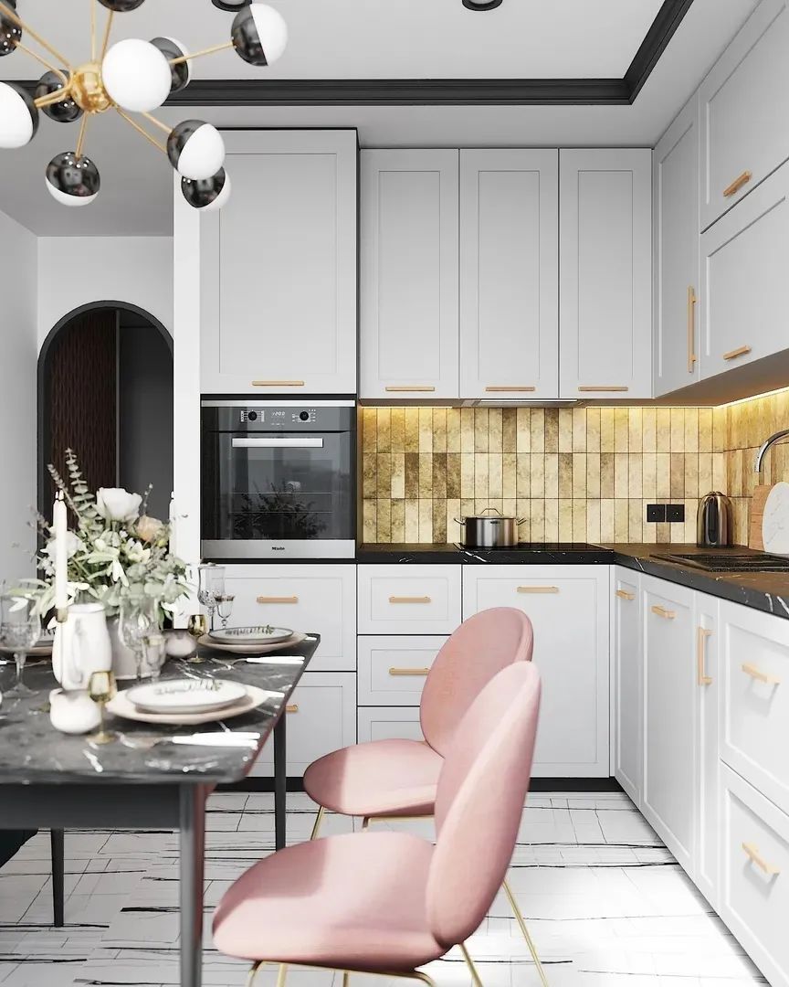 l型厨房装修尺寸一览表,l型厨房吊柜装修效果图