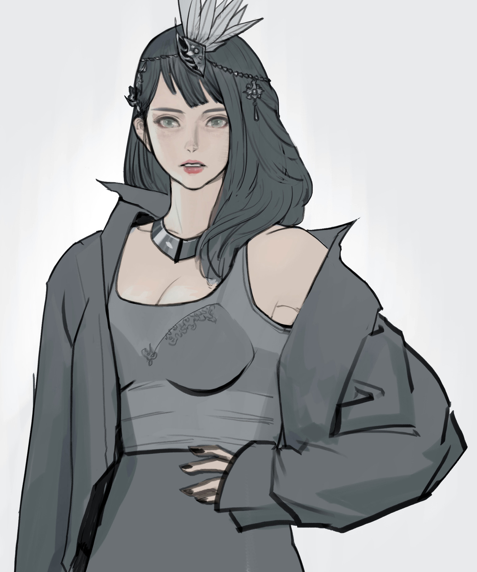 服饰穿搭小插画,30幅插画和你探讨如何时尚穿搭