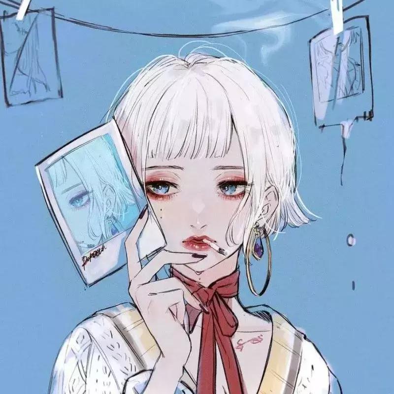 男生头像简单干净动漫手绘,三人闺蜜头像动漫可爱手绘