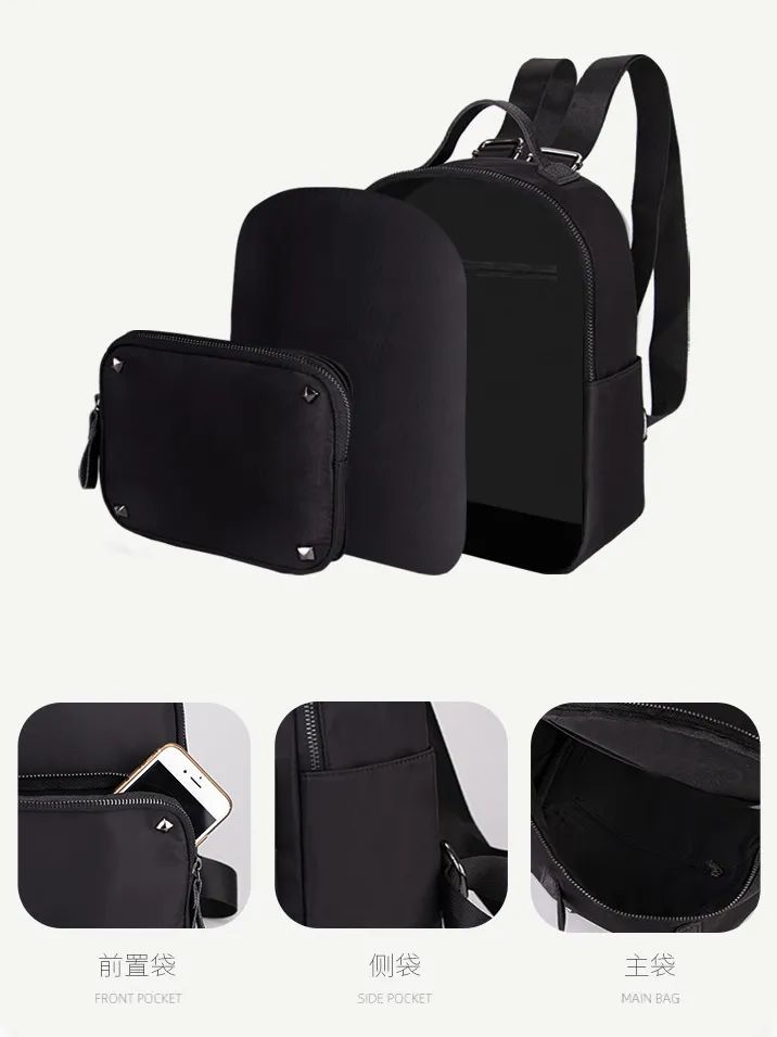 欧巴双肩包单品,韩国ins风复古双肩包