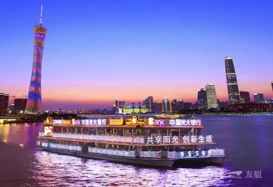 羊城八景之一珠江夜韵,广州珠江夜游美景视频