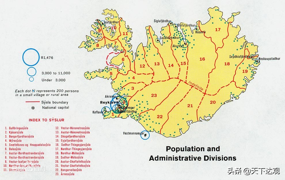 冰岛｜北大西洋中的一个岛国，人口约为34万，首都是雷克雅未克