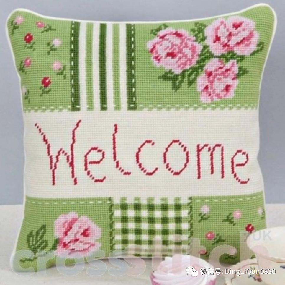 绣好的十字绣抱枕,十字绣新款圆形抱枕图案大全