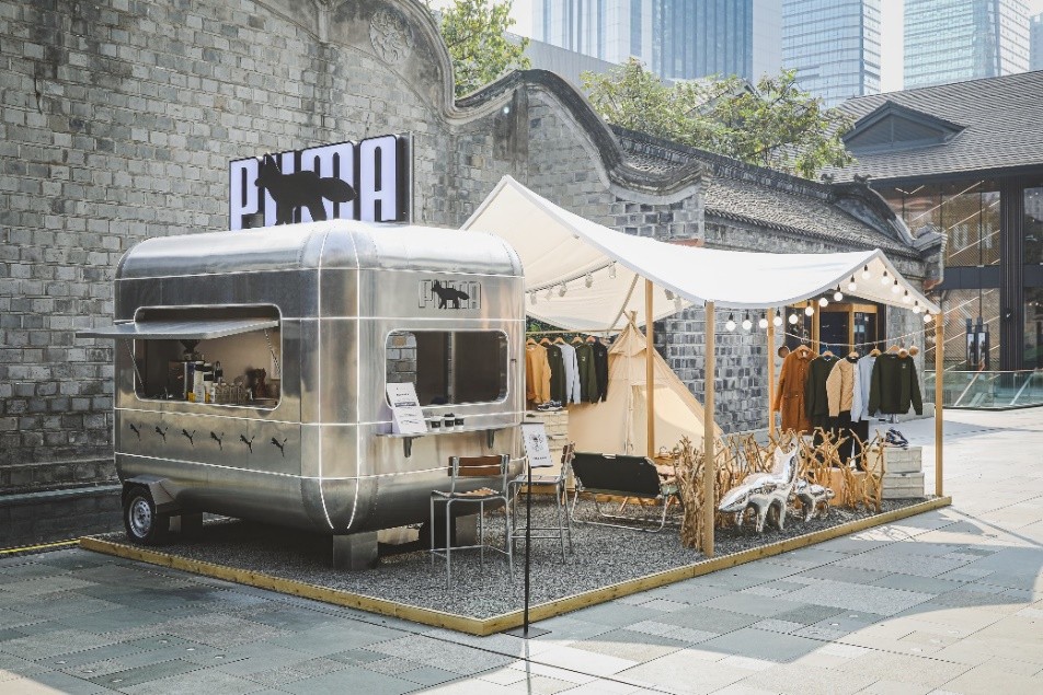 puma联名maisonkitsune经典针织渔夫帽,pumaxmaisonkitsune联名棉服