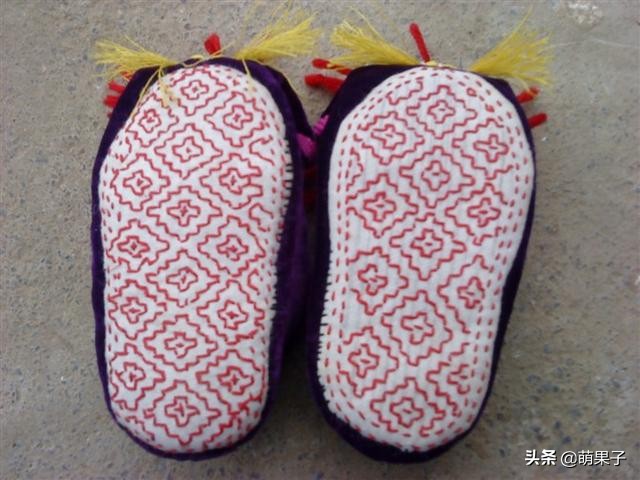 非遗手工艺虎头鞋,非文化遗产手工鞋