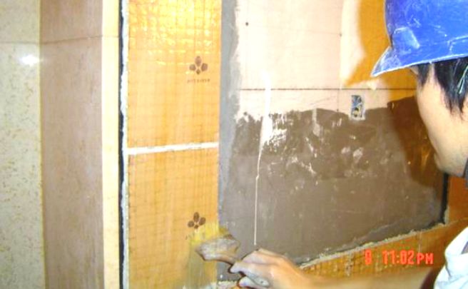 马赛克瓷砖铺贴洗手盆方法,马赛克铺贴手把手教程不怕你学会