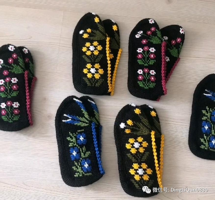 波西米亚风手工编织鞋子,针织作品50款