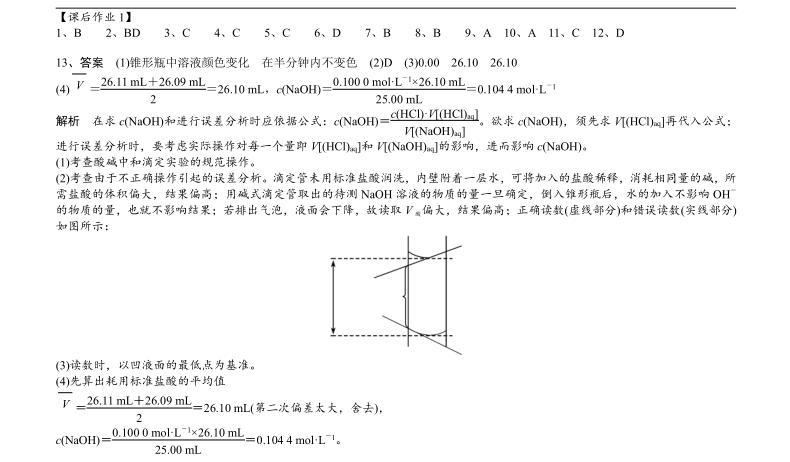高中化学酸碱中和滴定实验,高中化学酸碱滴定图像知识点归纳