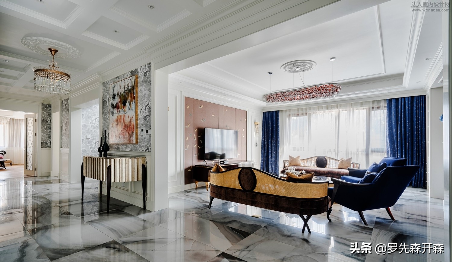 上海127平米轻奢装修效果图,上海140平新中式装修效果图