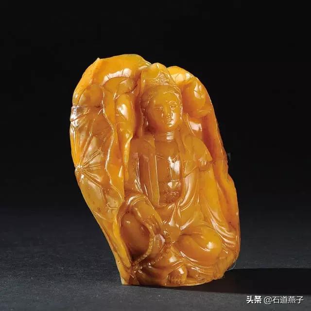 寿山五彩田黄石内部特征,田黄石历史故事