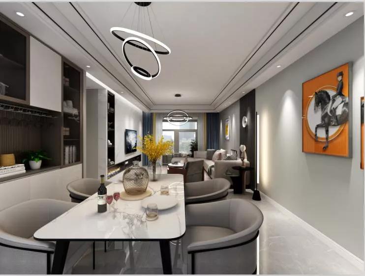 汉江一品120平装修案例,襄阳越秀装修风格效果图