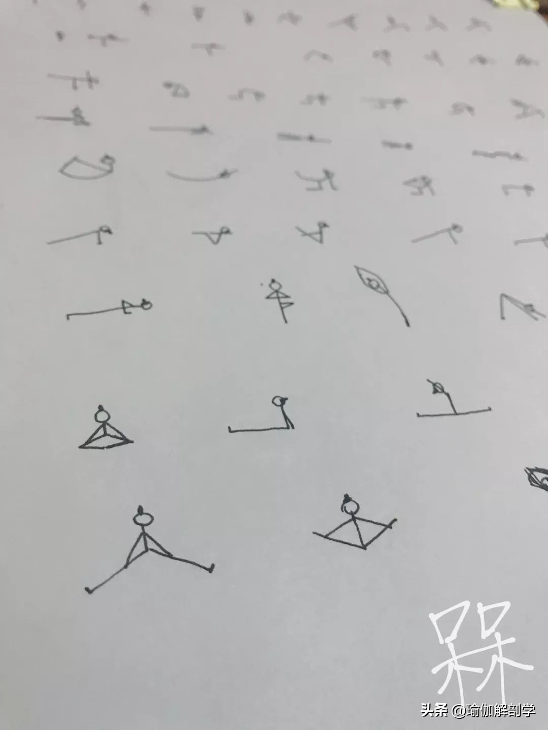 练习瑜伽小人图,瑜伽小人图简单好看