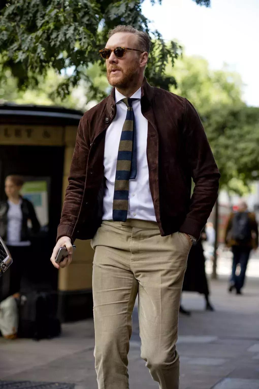 男士英伦雅痞风领带搭配,领带的时尚穿搭男