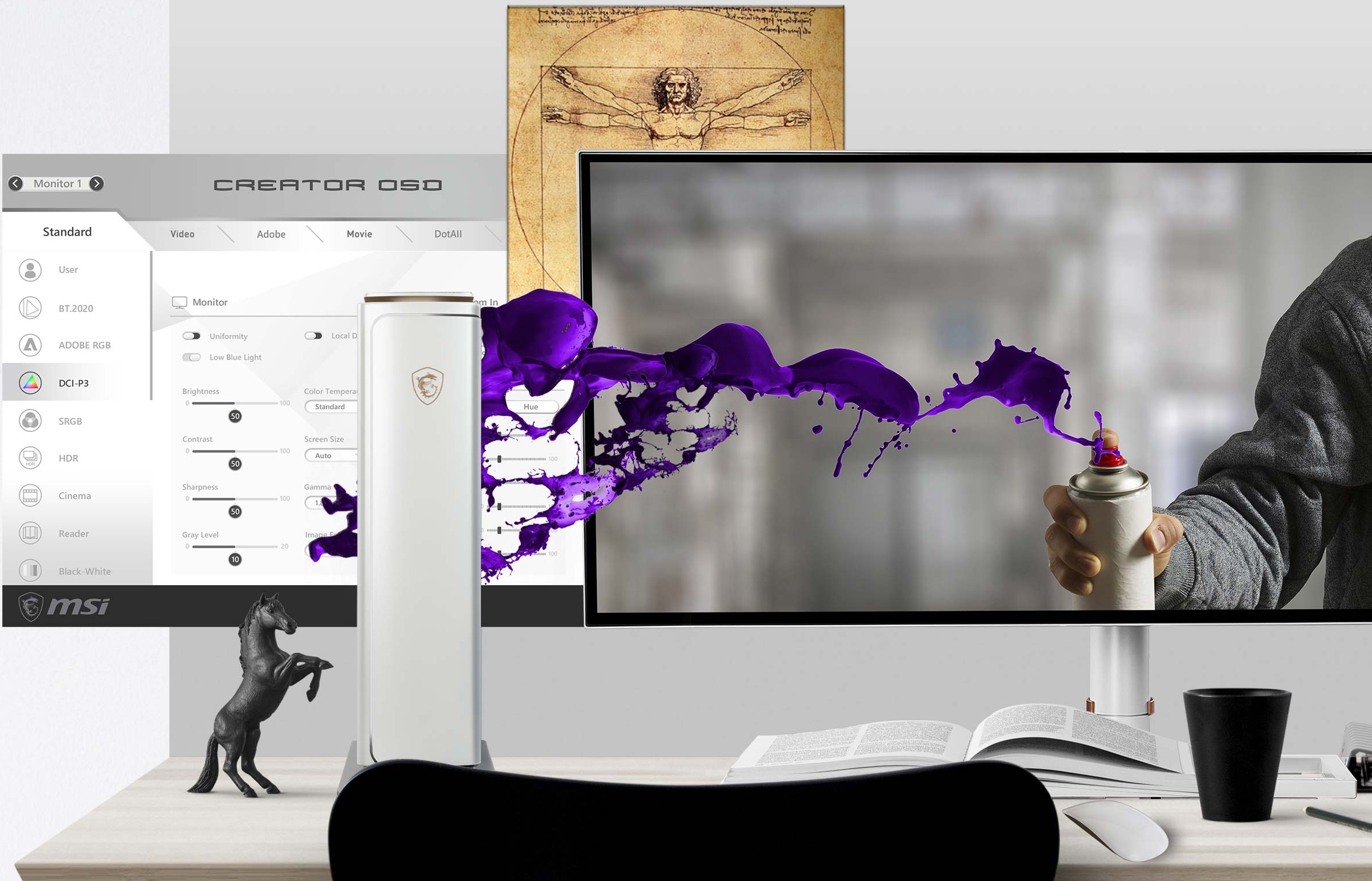 微星最新款32寸4k144hz显示器,微星5k显示器评测