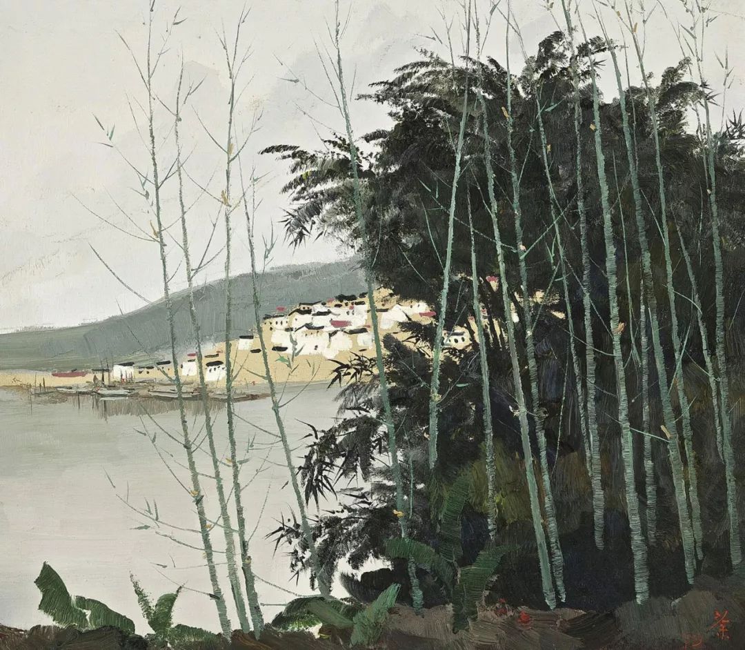 吴冠中竹子图,吴冠中画的竹子