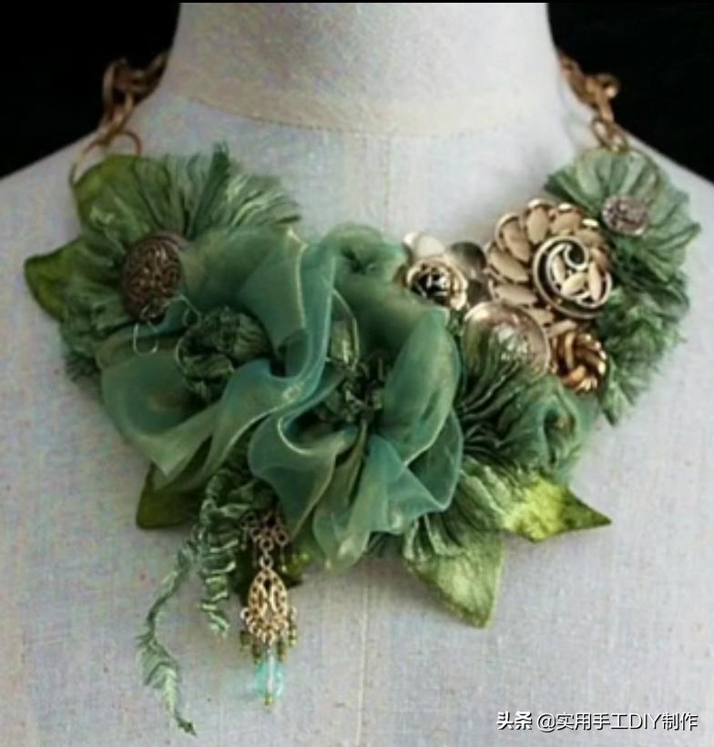 颈饰diy教程,漂亮的颈部装饰品