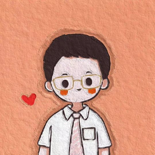 油画卡通头像男,微信头像女卡通呆萌动画