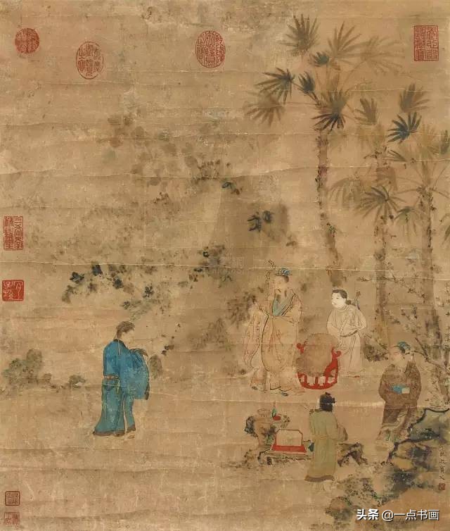 明仇英拍卖60亿的作品,明仇英桃源仙境图临摹