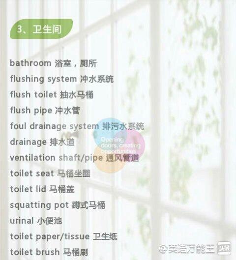 家居英语词汇大全有音标,英语家具单词速记