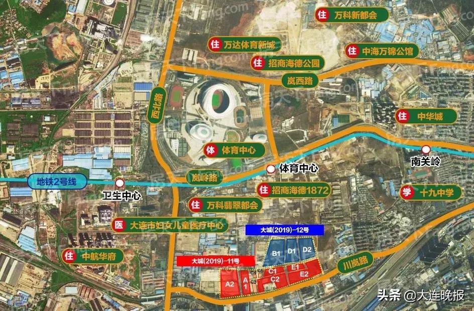 大连新体育场有哪些新楼盘,大连体育新城7号地块