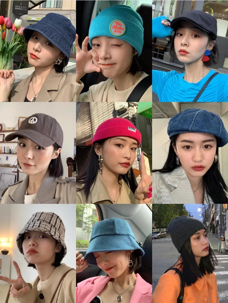 推荐几款好的帽子,比较适合长脸的帽子店铺