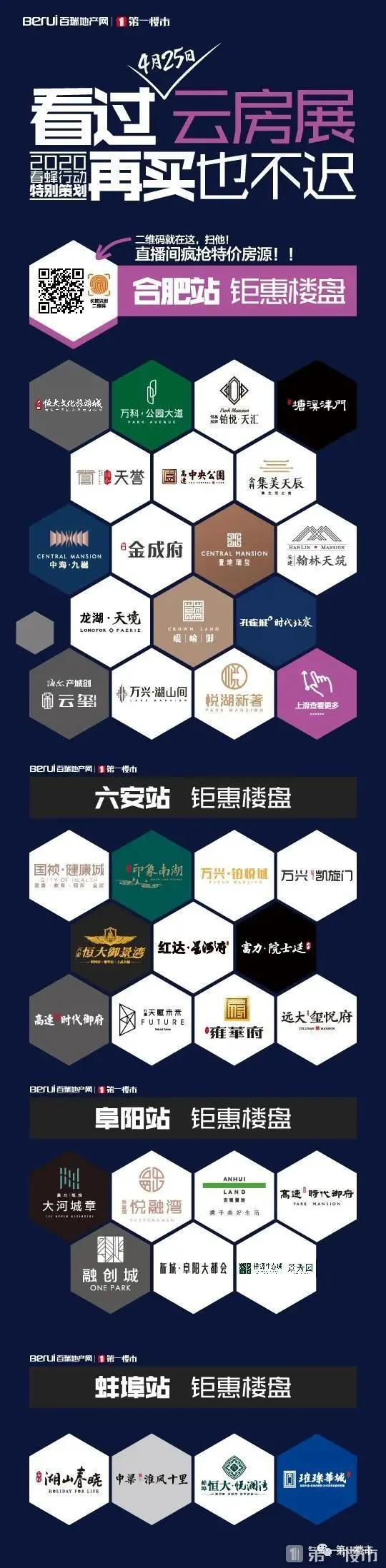 【4•25云房展】安徽39家楼盘钜惠参与!激情4小时直播卖房!